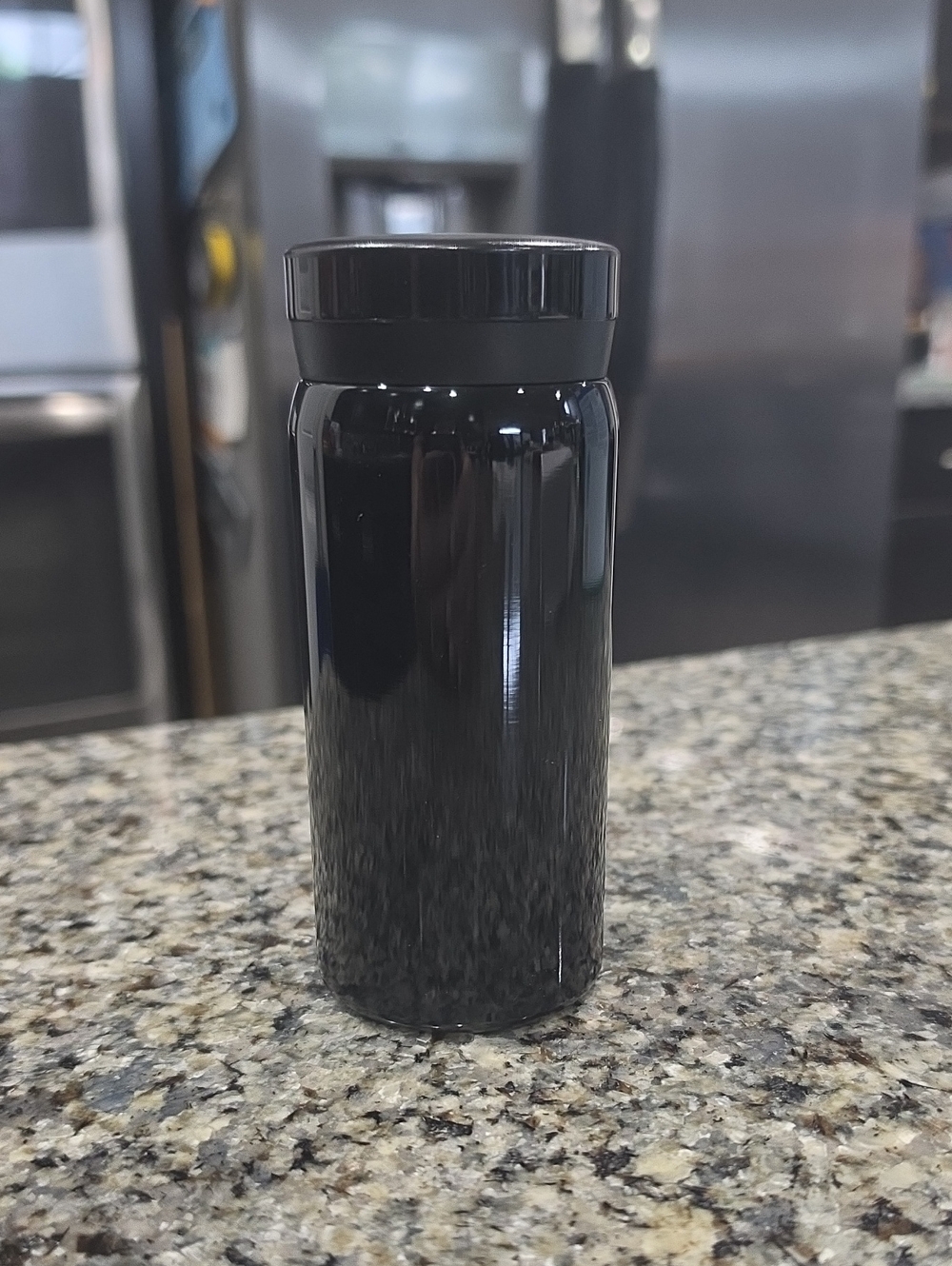 New Engrowtic Stainless Steel Black Insulated Water Bottle 7 Ounce